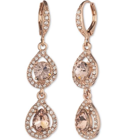 dillards givenchy earrings|Givenchy rose gold earrings.